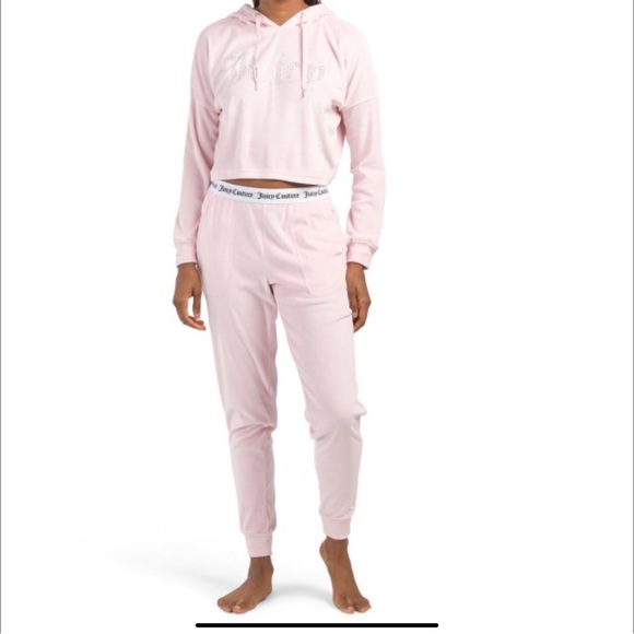 Juicy 🌸🌸Couture 🌸🌸bling loung set in Lola Pink NWT - Picture 3 of 9